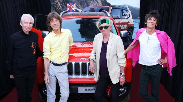 Jeep Compass na scenie wraz z Rolling Stones
